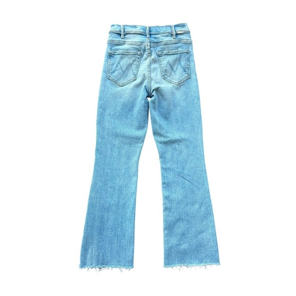 MOTHER The Hustler Ankle Fray Jeans Au Revoir Size 27 Light Wash Denim Cropped - Picture 10 of 13